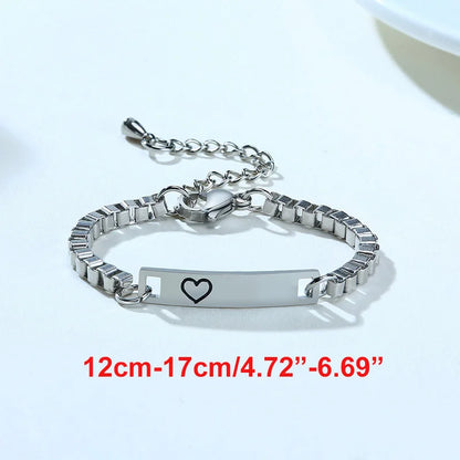 Custom Engraved Name and Birth Date Bracelet – Personalized Birthday Gift