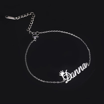 Unique Custom Name Anklet Stainless Steel Customized