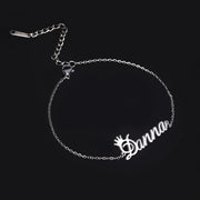 Unique Custom Name Anklet Stainless Steel Customized