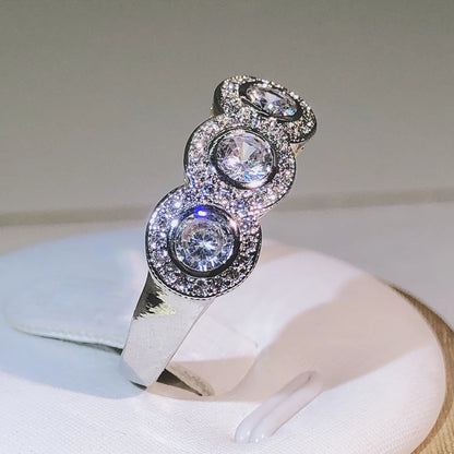 New Arrival Round AAAA+ Zircon Wedding Engagement Ring