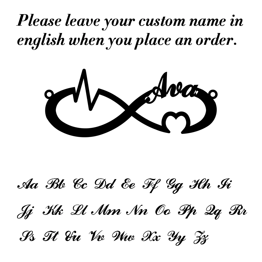 Unique Custom Name Anklet Stainless Steel Customized