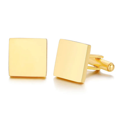 Personalized Men's Shirt Stainless Steel Cufflinks