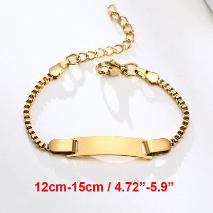 Custom Engraved Name and Birth Date Bracelet – Personalized Birthday Gift