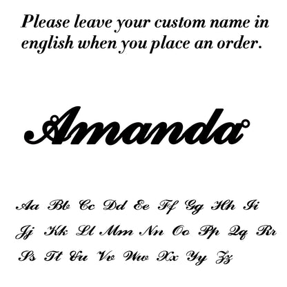 Custom Name Anklet Bracelet for Women Personalized Stainless