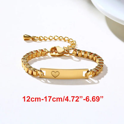 Custom Engraved Name and Birth Date Bracelet – Personalized Birthday Gift