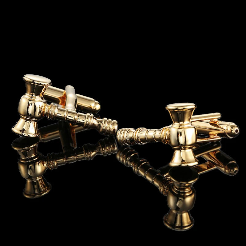 18K Gold-Plated Luxury Cufflinks Classic Style For Men's French Shirt