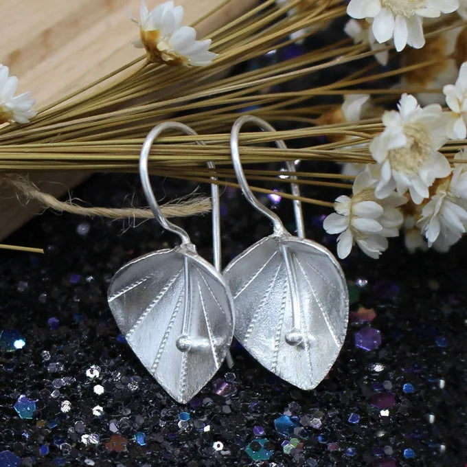 Elegant 925 sterling silver New Design Long Flower Earrings For Women