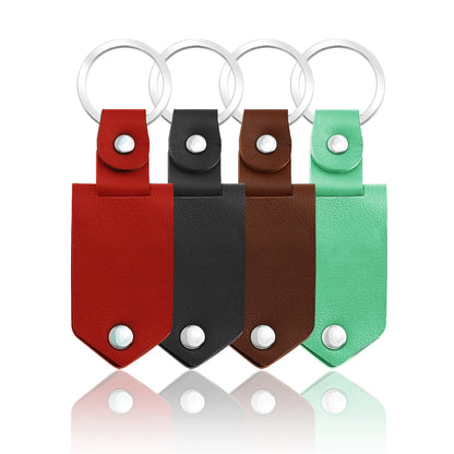 Custom Photo Keychain Personalized Leather Key Ring