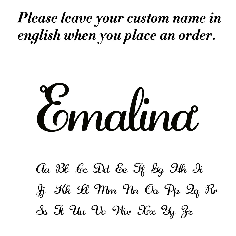 Unique Custom Name Anklet Stainless Steel Customized