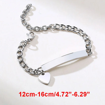 Custom Engraved Name and Birth Date Bracelet – Personalized Birthday Gift