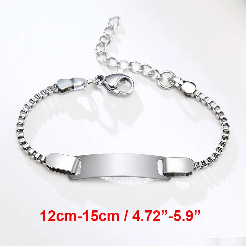 Custom Engraved Name and Birth Date Bracelet – Personalized Birthday Gift