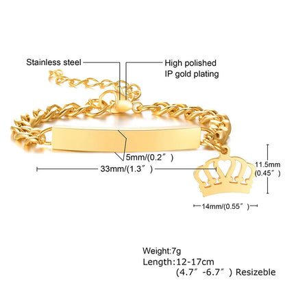 Custom Engraved Name and Birth Date Bracelet – Personalized Birthday Gift