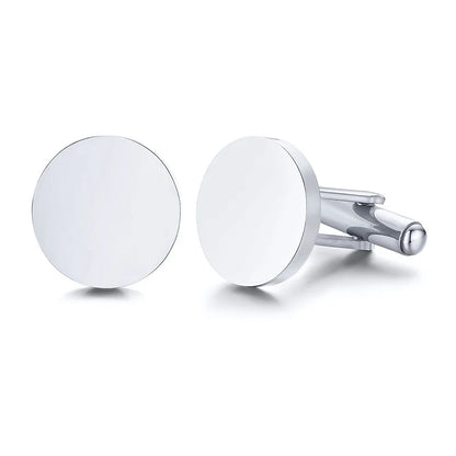 Personalized Men's Shirt Stainless Steel Cufflinks
