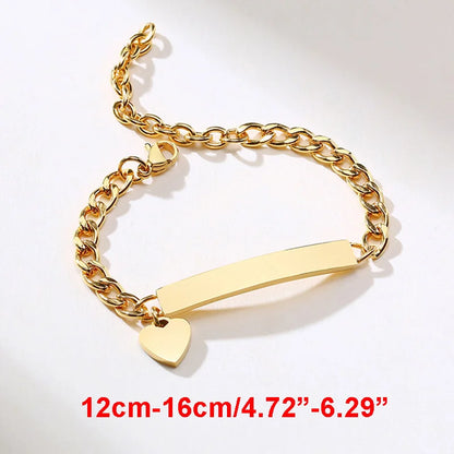 Custom Engraved Name and Birth Date Bracelet – Personalized Birthday Gift
