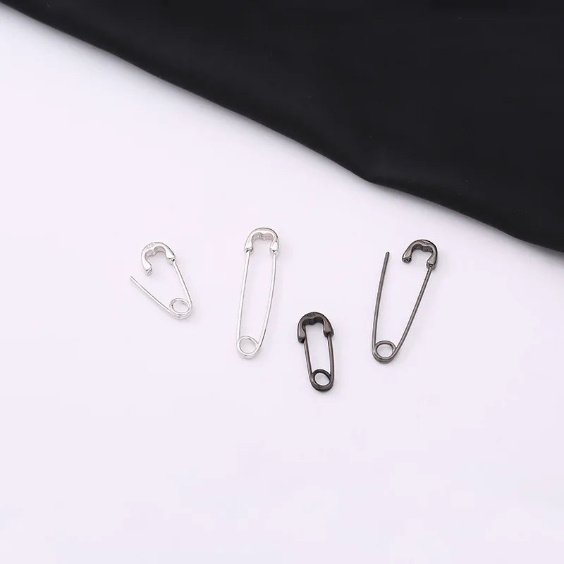 925 Sterling Silver Pin Earrings Unisex New Fashion Ear Stud Jewelry