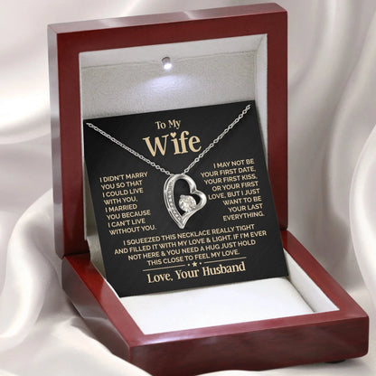 To My Love – Heart Necklace Gift for Wife