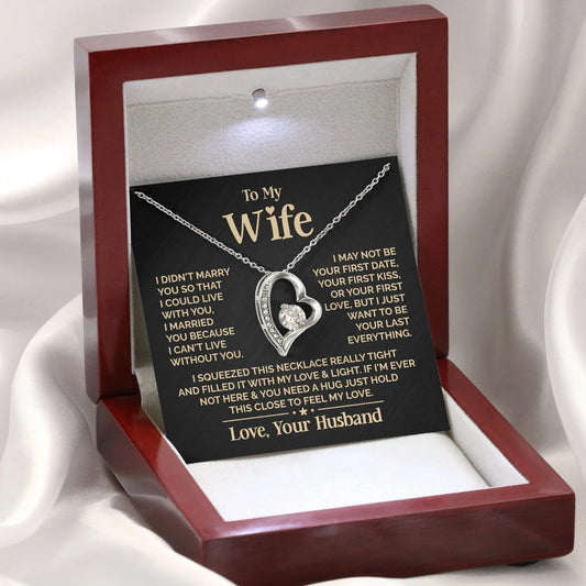To My Love – Heart Necklace Gift for Wife
