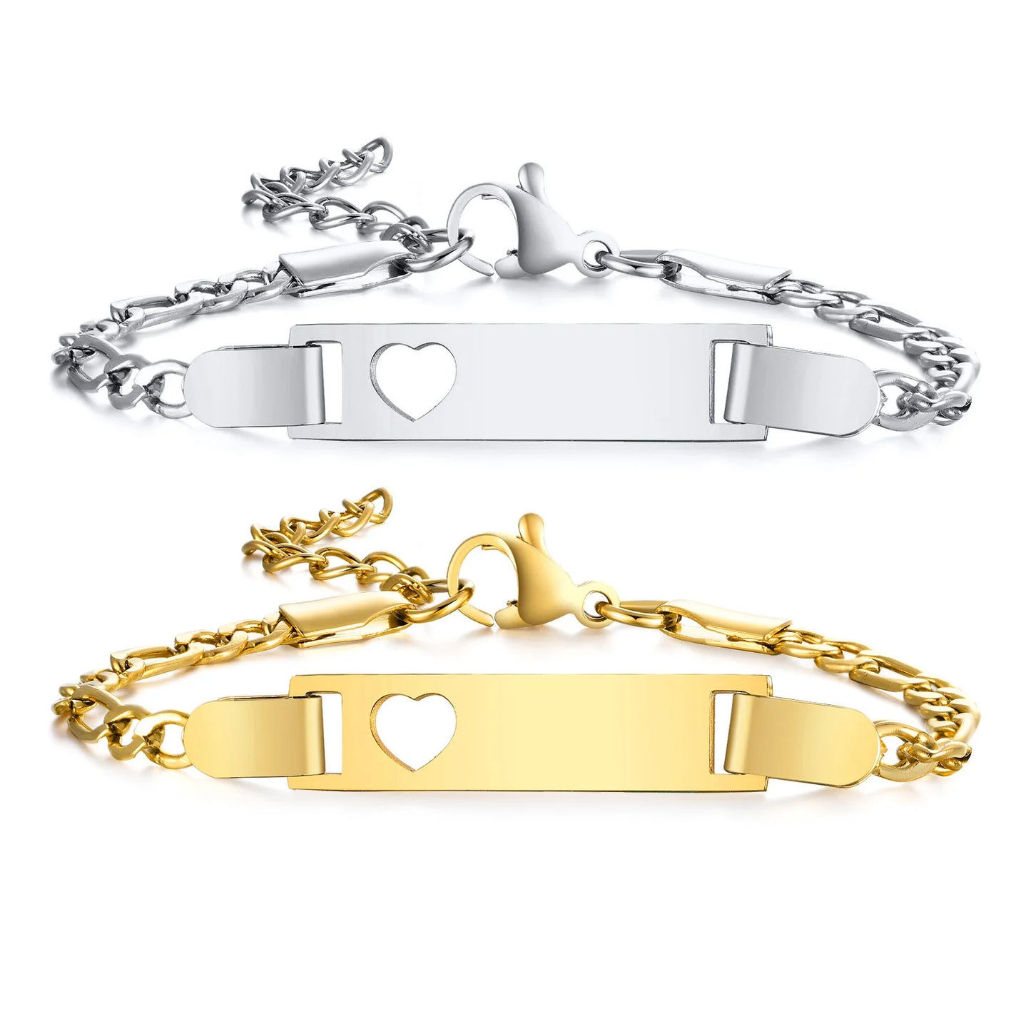 Custom Engraved Name and Birth Date Bracelet – Personalized Birthday Gift