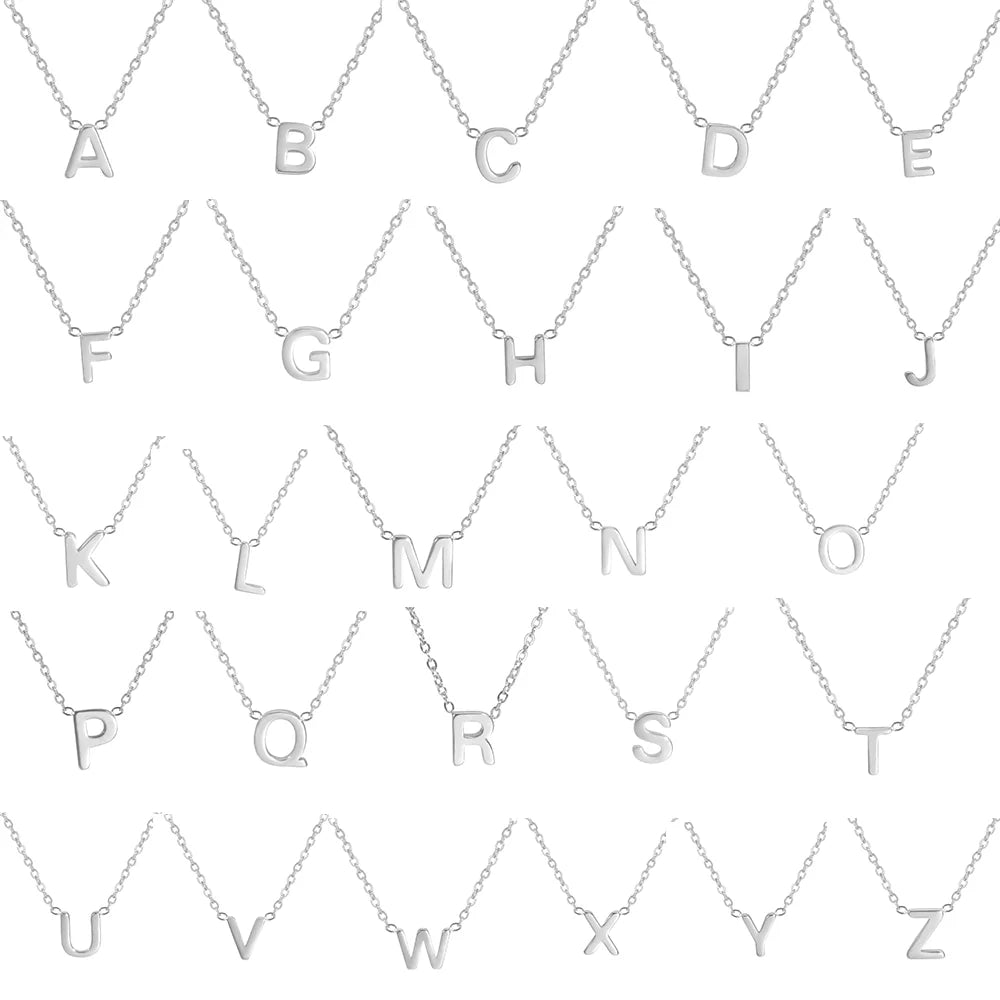 UNIQUEURA Minimalist Initial A-Z Letter Necklace for Women