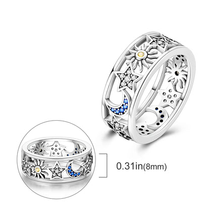 925 Silver Infinite Love Firefly Zircon Rings For Women