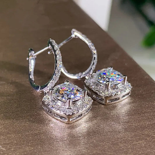 925 Sterling Silver Eternity Earrings for Women