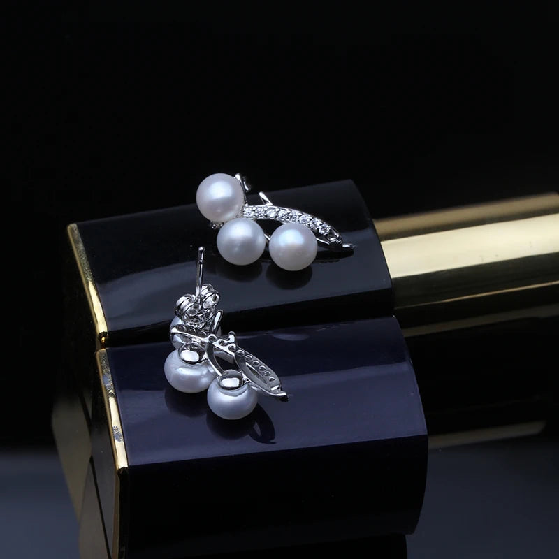Natural Freshwater Multi-Pearl AAA Grade Earrings for Women