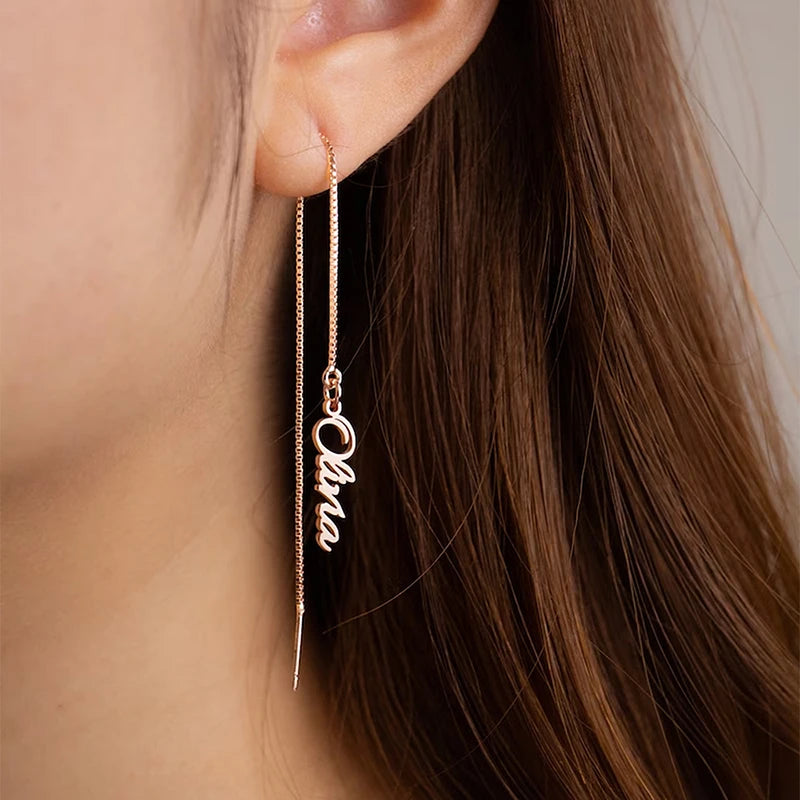 UNIQUEURA Personalised Chains Tassel Earrings for Women