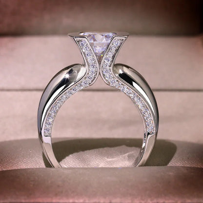 Vintage Love S925 Silver Ring for Women – Big Zircon Jewelry