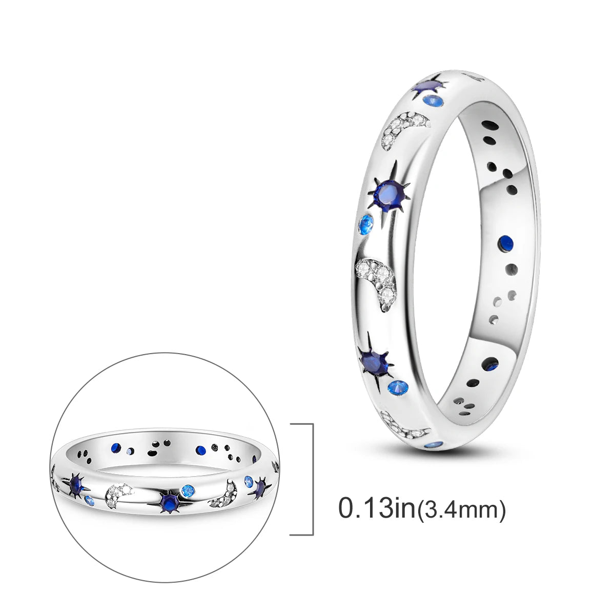 925 Silver Infinite Love Firefly Zircon Rings For Women