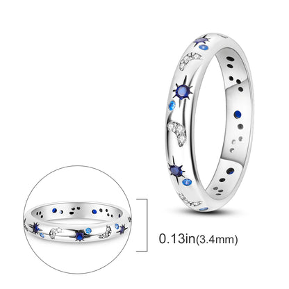 925 Silver Infinite Love Firefly Zircon Rings For Women