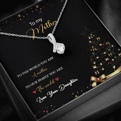 "To My Mom for Christmas" – Alluring Beauty Pendant Necklace Gift