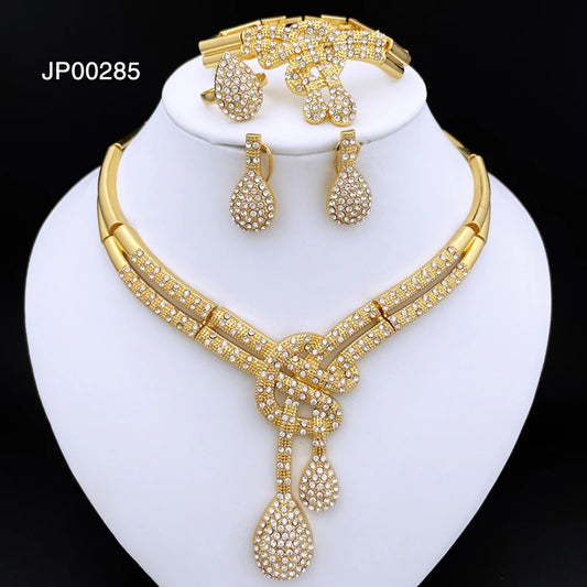 Dubai Gold Color Women Jewelry Set – Classic 18K Gold Plated Elegance
