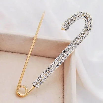 Luxury Snowflake Pearl Crystal Brooch For Women's Jewelry