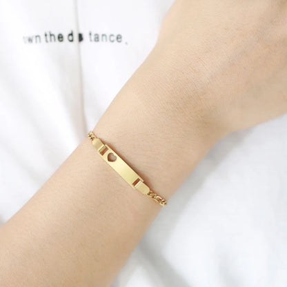 Custom Engraved Name and Birth Date Bracelet – Personalized Birthday Gift