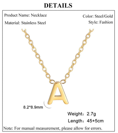 UNIQUEURA Minimalist Initial A-Z Letter Necklace for Women