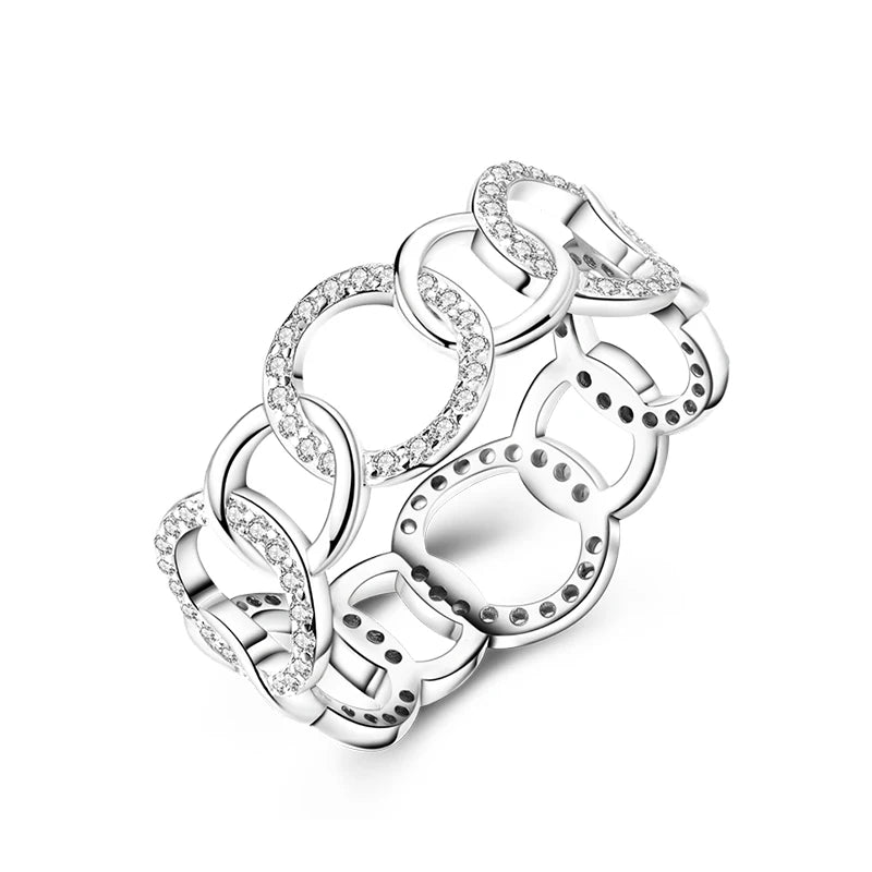 925 Silver Hollow Ring Size 6-9 Flower Sun Design
