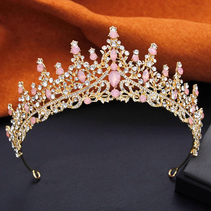 Elegant Bride Tiara and Necklace Earrings Set – 3 PCS Jewelry for Weddings Birthdays