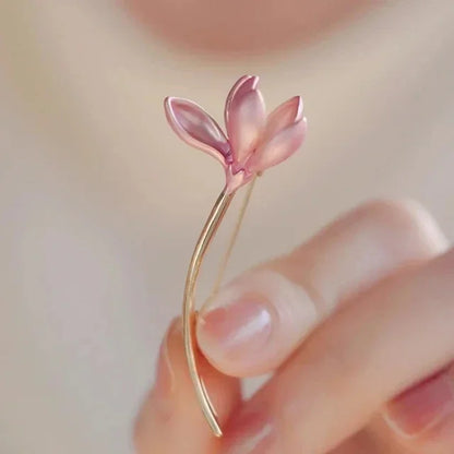 Luxury Snowflake Pearl Crystal Brooch For Women's Jewelry