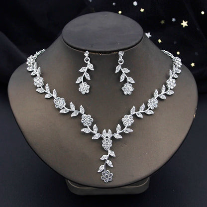 3 Pcs Baroque Bridal Wedding Crown Jewelry Sets and Tiaras For Women
