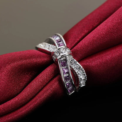 Hot 925 Sterling Silver Colored Zircon Rings for Women