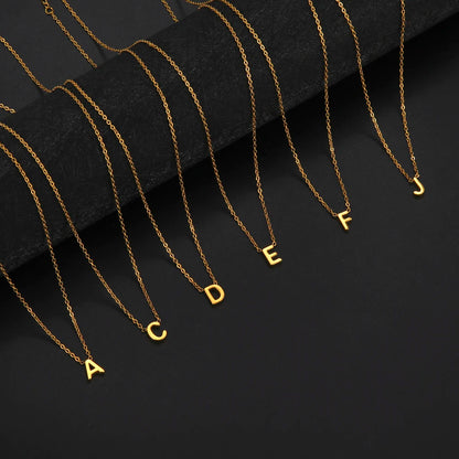 UNIQUEURA Minimalist Initial A-Z Letter Necklace for Women