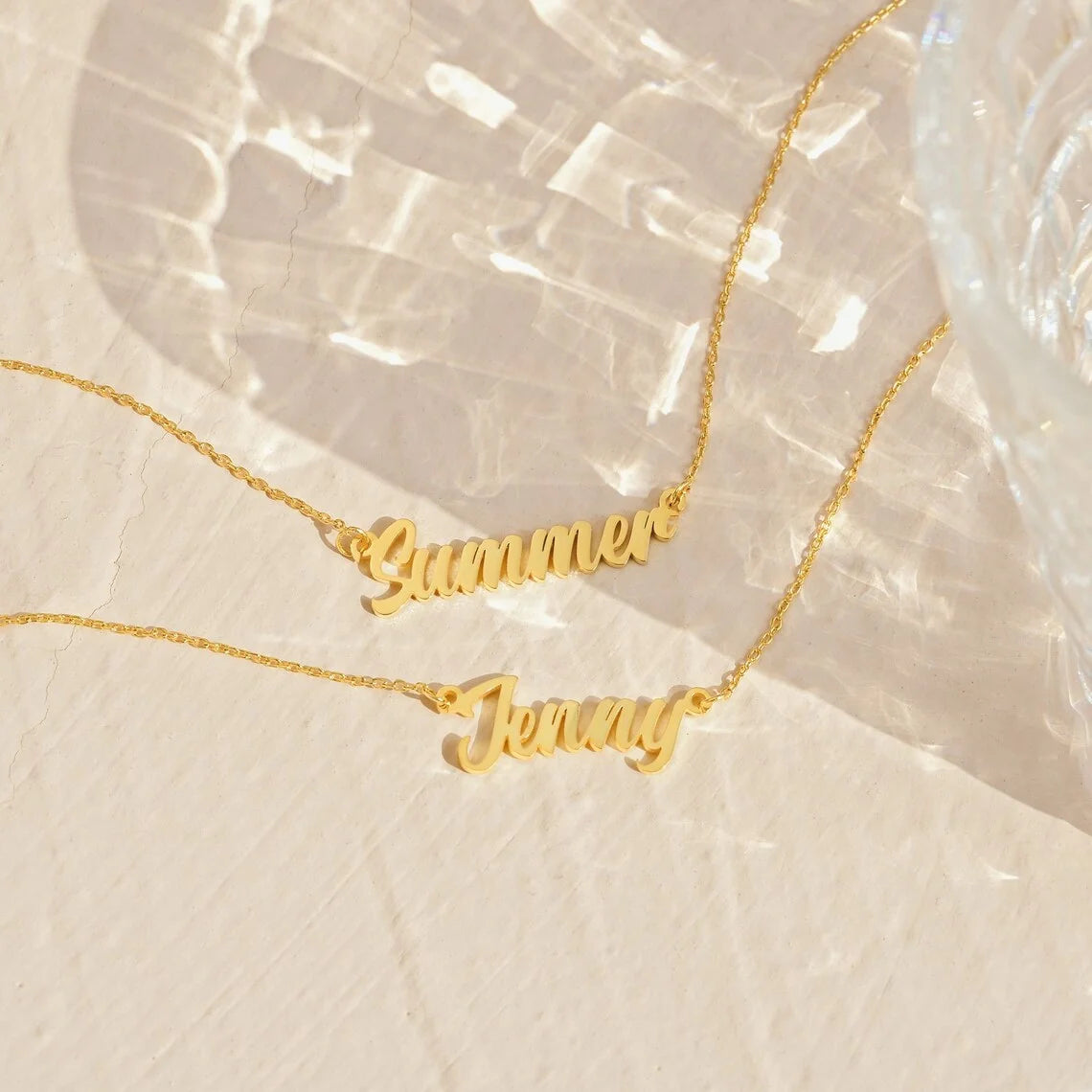 Uniqueura Custom Name Necklace for Women Personalised Cursive Design
