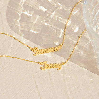 Uniqueura Custom Name Necklace for Women Personalised Cursive Design