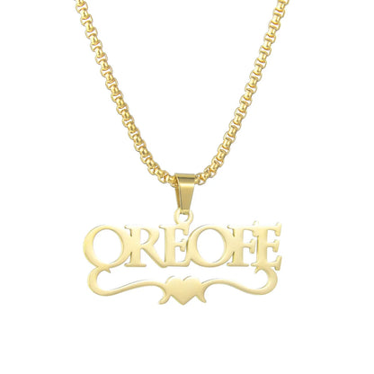 Custom Name Necklace Custom Jewelry Stainless Steel Personalized