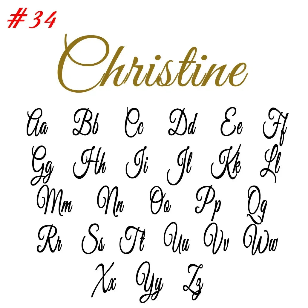Personalized Custom Name Butterfly Pendant Stainless Steel Necklace for Woman