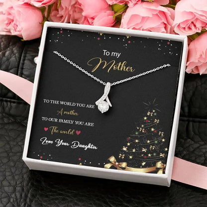 "To My Mom for Christmas" – Alluring Beauty Pendant Necklace Gift