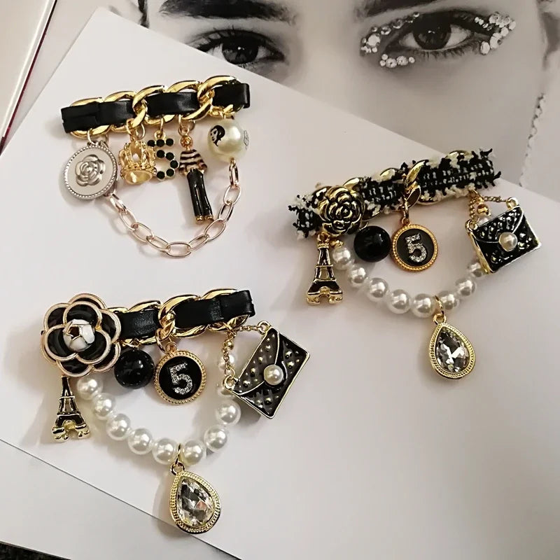 Classic Pearl Brooches for Women, Trendy Luxury Jewelry