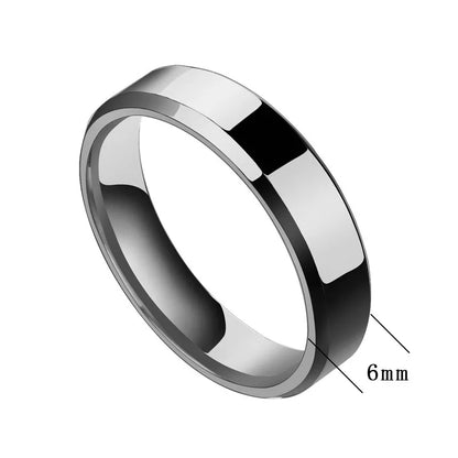Uniqueura Custom Engrave Names Stainless Steel Women Rings 4mm/6mm