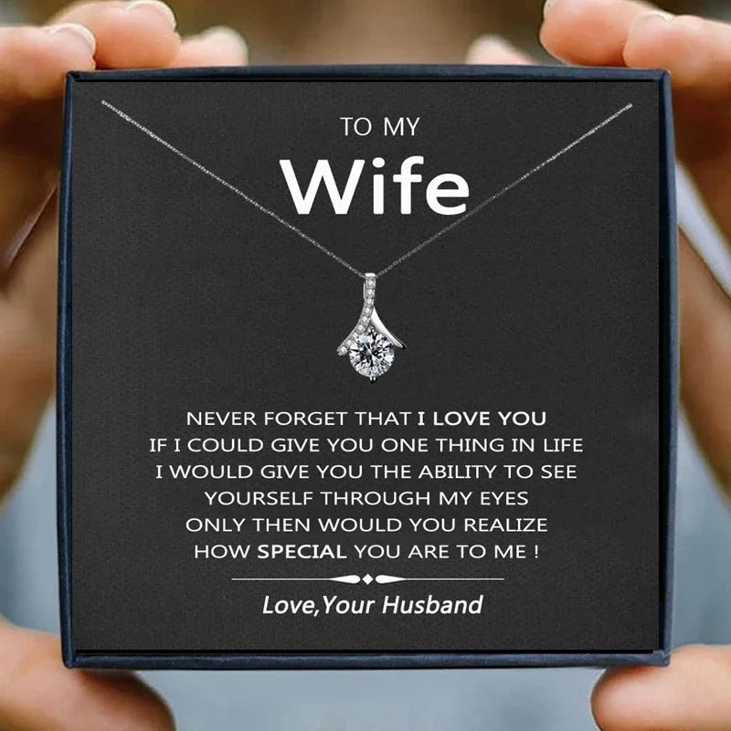 Heart Pendant Necklace – Gift for Wife from Husband