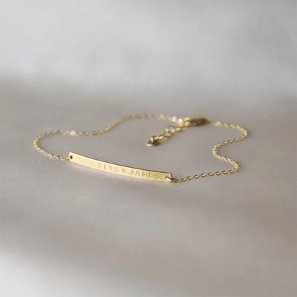 Personalized Engraved Name Anklet Custom Text Stainless